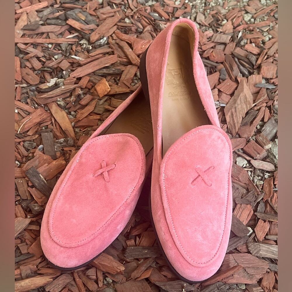 NWOB Del Toro Suede Milano Loafers begonia suede size 8.5 - Picture 4 of 10